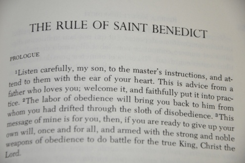Prologue of Rule of St. Benedict